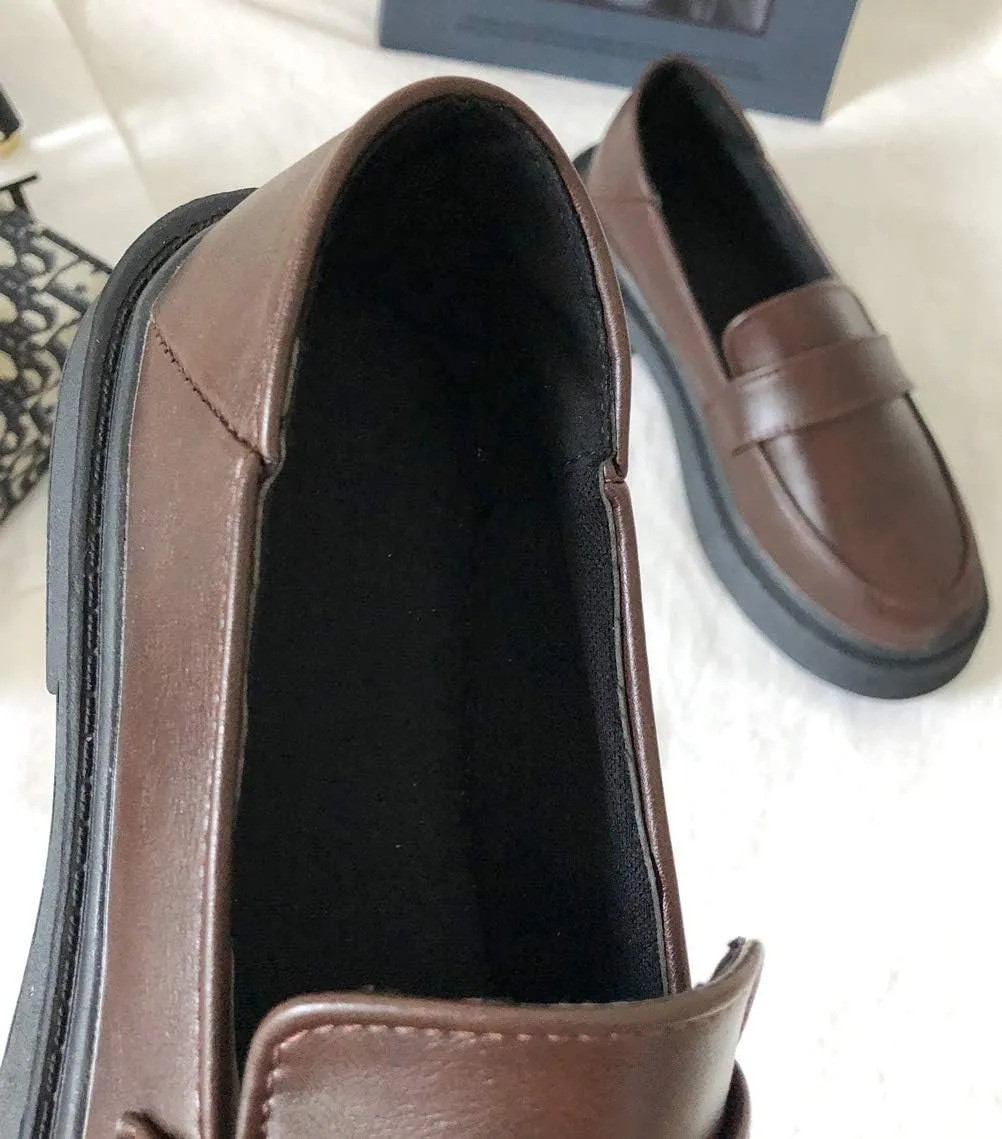 Women's JK Uniform Dress Shoes Slip on Oxford Shoes Classic Penny Loafers Anime Cosplay Use