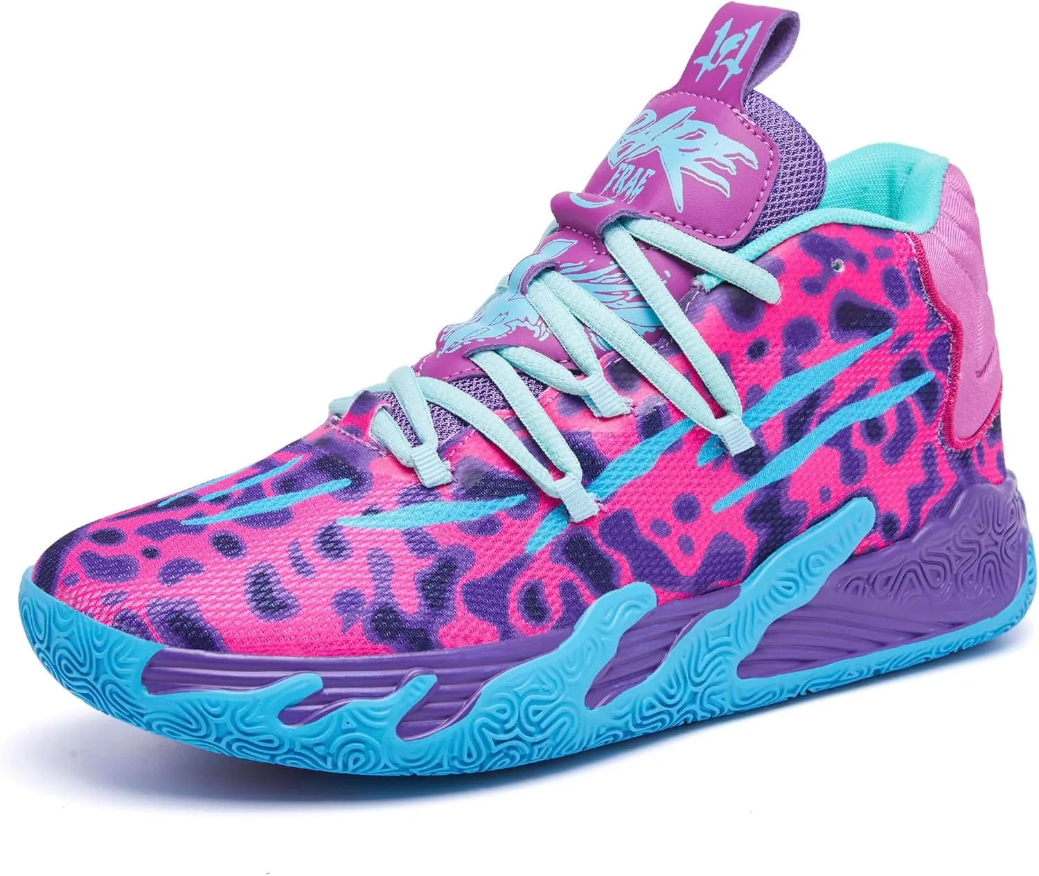 Womens Mens Basketball Shoes Breathable Fashion Colorful High Top Non Slip Outdoor Sport Sneakers for Woman Man Fitness Training Athletic