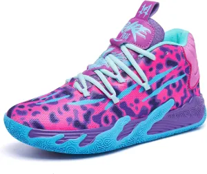 Womens Mens Basketball Shoes Breathable Fashion Colorful High Top Non Slip Outdoor Sport Sneakers for Woman Man Fitness Training Athletic