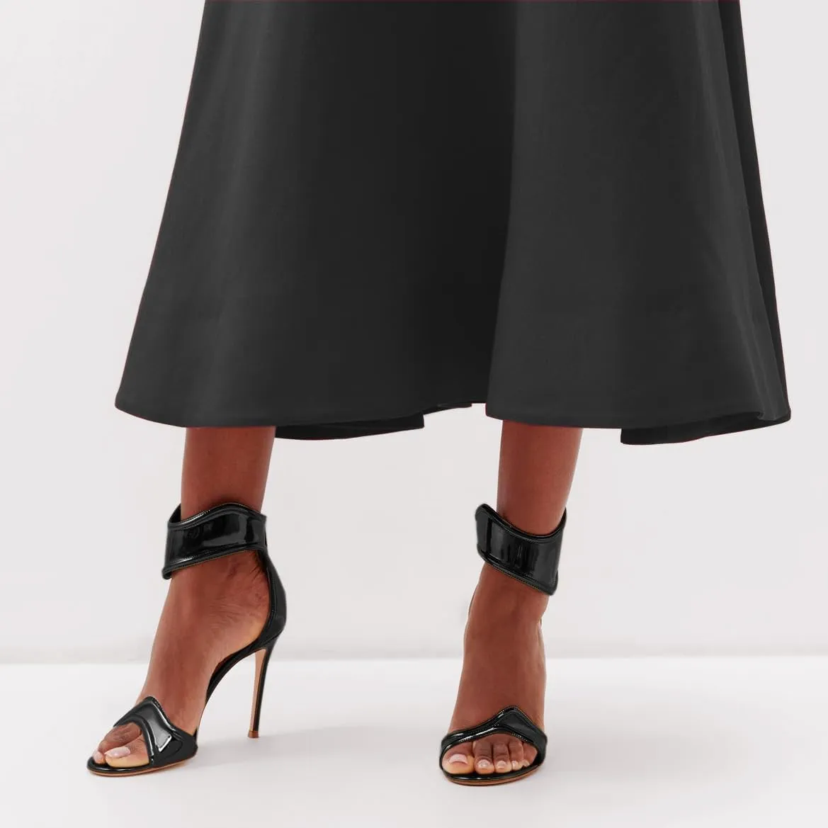 Women's Metallic Pump Open Toe Heel Sandals zipper Dressy Heels Ankle Strap Strappy Heels for Party Wedding Shoes