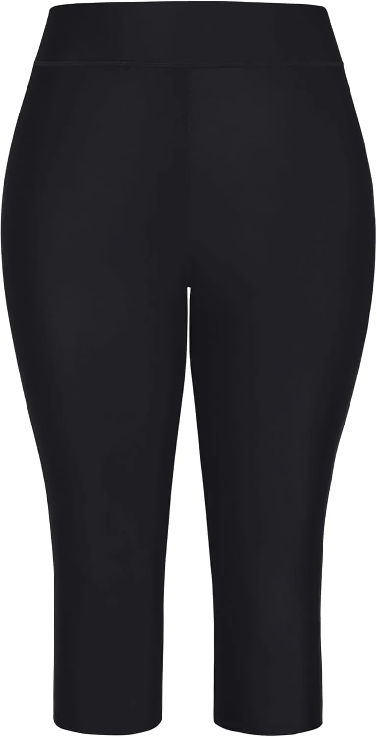 Women's Plus Size Swim Capri