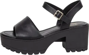 Womens Sandals Open Toe Lug sole Block Heeled Platform CHECA