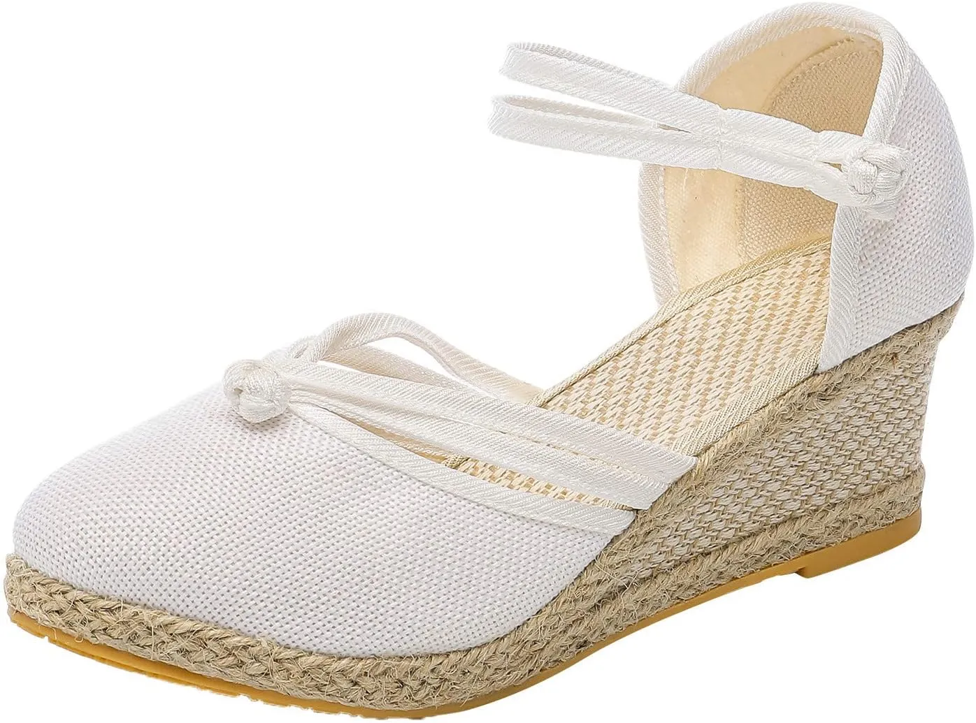 Womens Shoes Dressy Casual Fall Winter Wedge Shoes For Women 1 1/2 Inch Heel Closed Toe Wide Width Low Heel Sandal