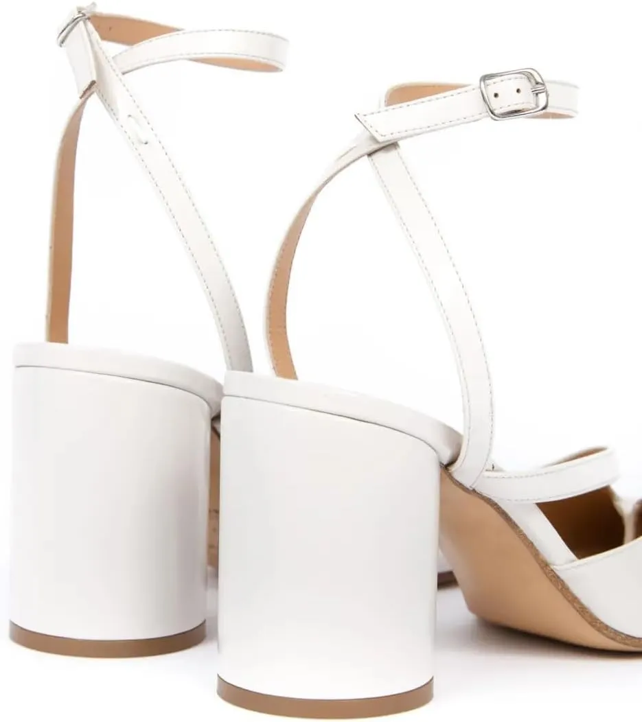 Women's Slingback Heels Split Toe Pumps Chunky Block Heel Adjustable Ankle Strap Tabi Shoes Work Dress Heeled Sandals