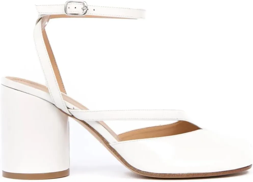 Women's Slingback Heels Split Toe Pumps Chunky Block Heel Adjustable Ankle Strap Tabi Shoes Work Dress Heeled Sandals