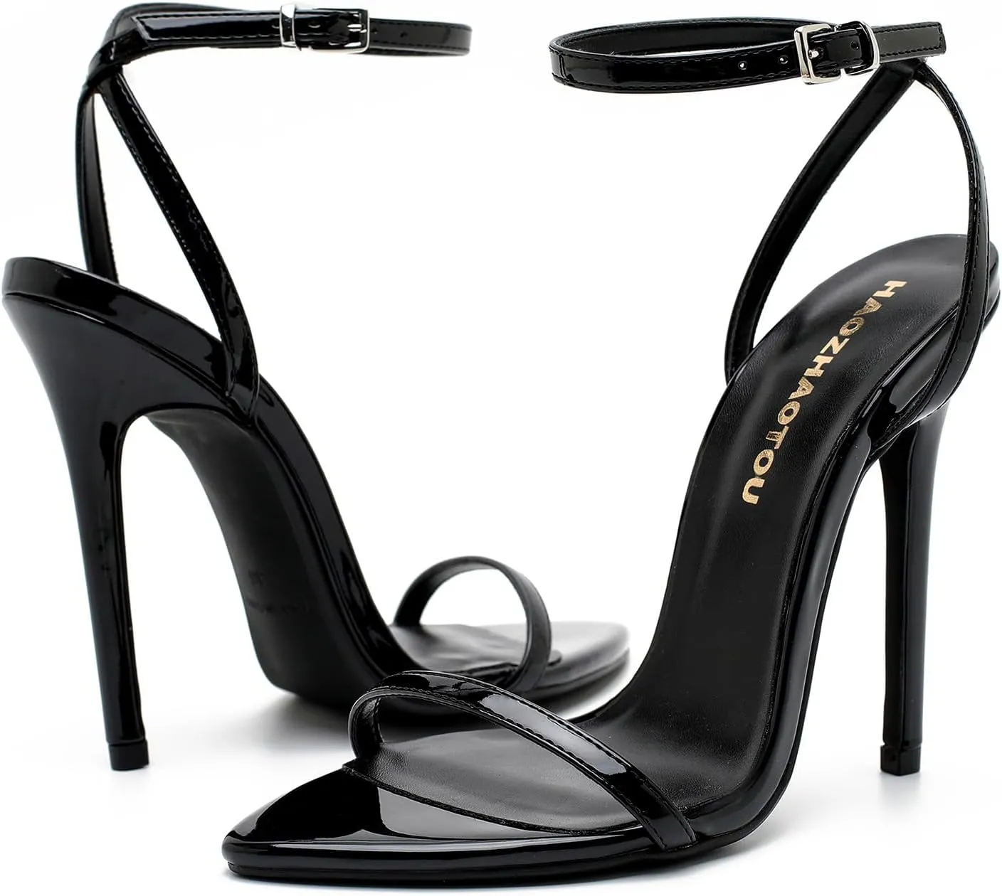 Womens Strappy Lace Up Heels Sandals Sexy Stiletto High Heeled Open Toe Strap Summer Dress Shoes