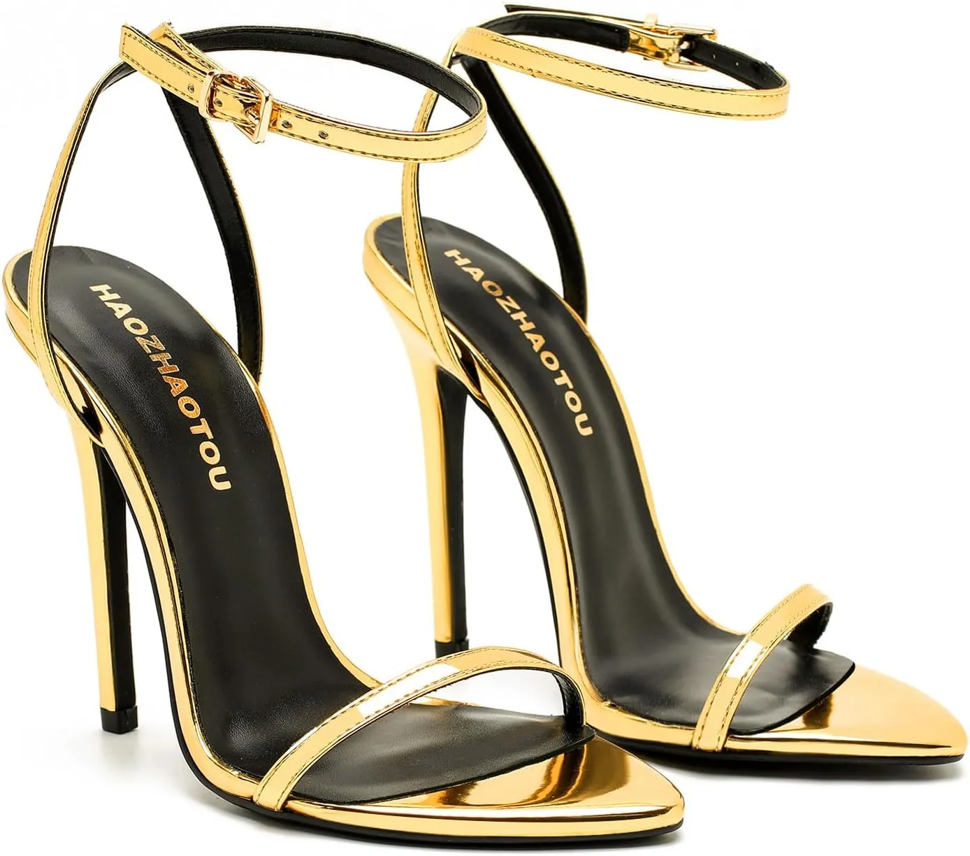 Womens Strappy Lace Up Heels Sandals Sexy Stiletto High Heeled Open Toe Strap Summer Dress Shoes