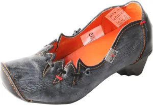 Women's Vintage Leather Peep Toes Shoes Spring Slip-on Witch Loafers Fashion and Comfortable