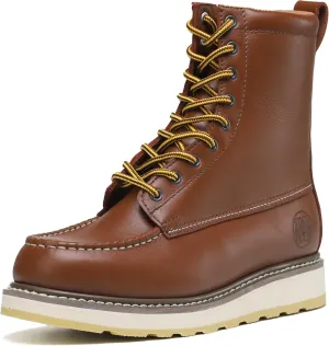 Work Boots for Men - 6" Composite/Soft Toe Mens Work Boots, Non-Slip Water Resistant EH Construction Work Shoes
