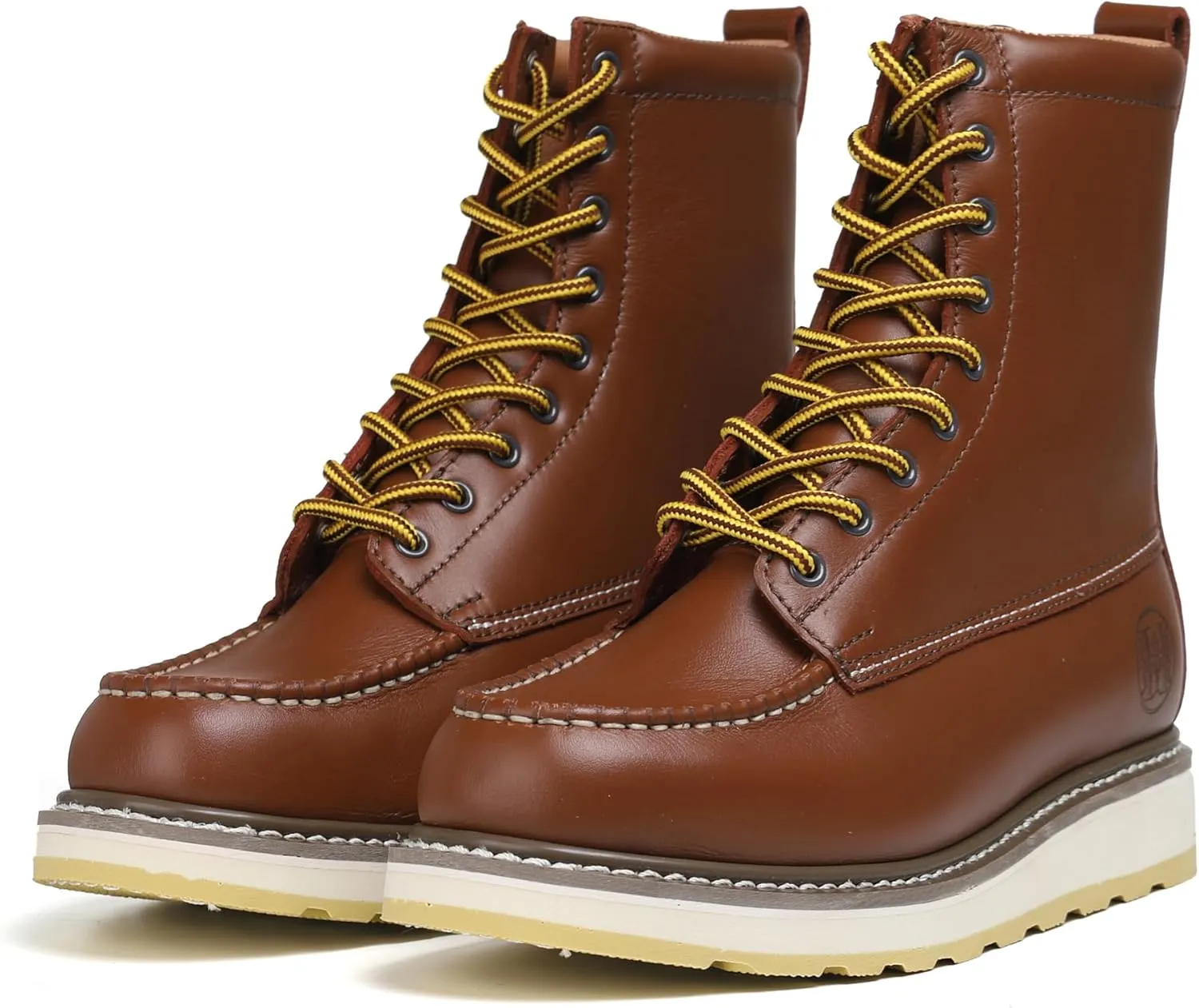 Work Boots for Men - 6" Composite/Soft Toe Mens Work Boots, Non-Slip Water Resistant EH Construction Work Shoes