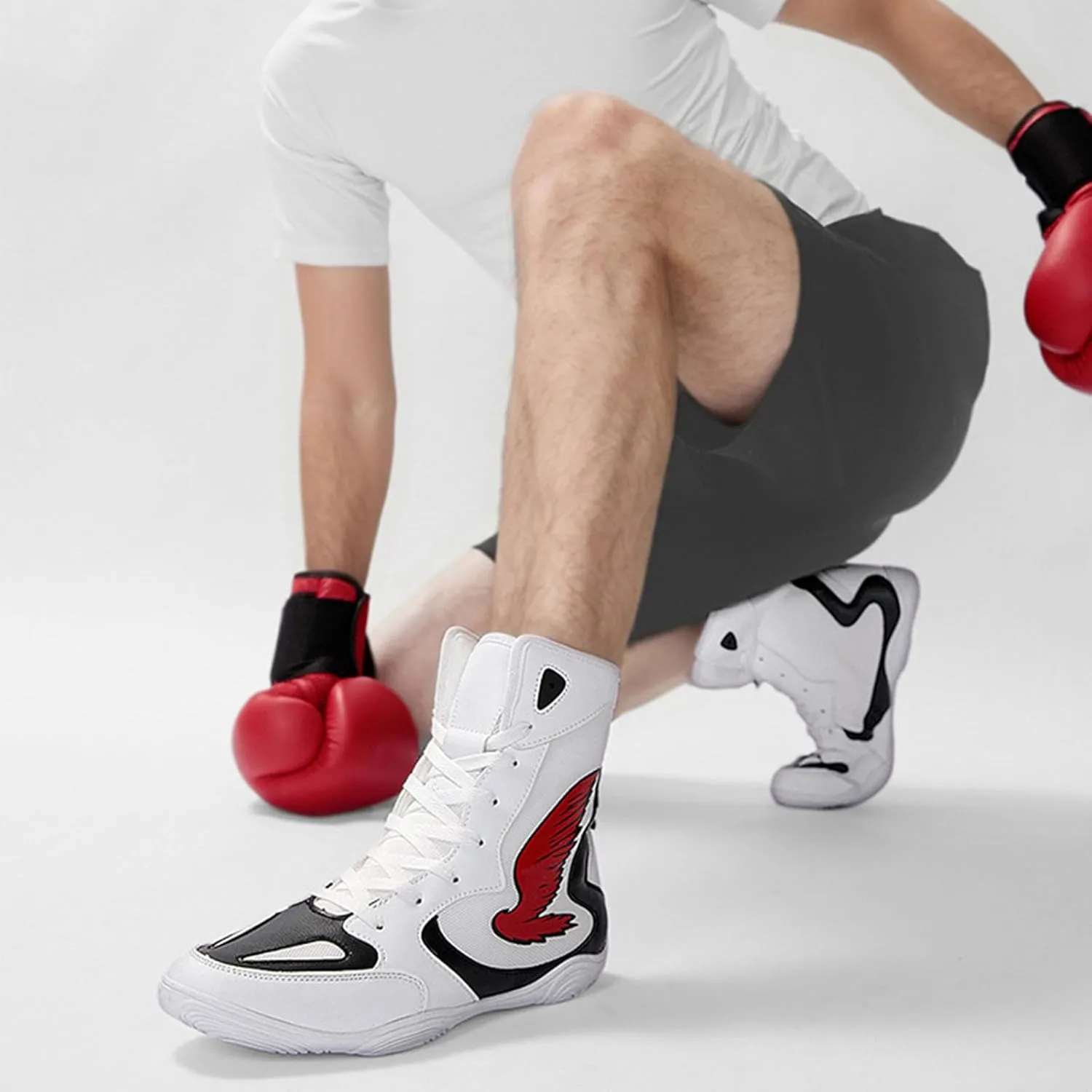 Wrestling Shoes Mens Women Fighting Boots Adult Youth Non Slip Boxing Powerlifting Bodybuilding Sneakers
