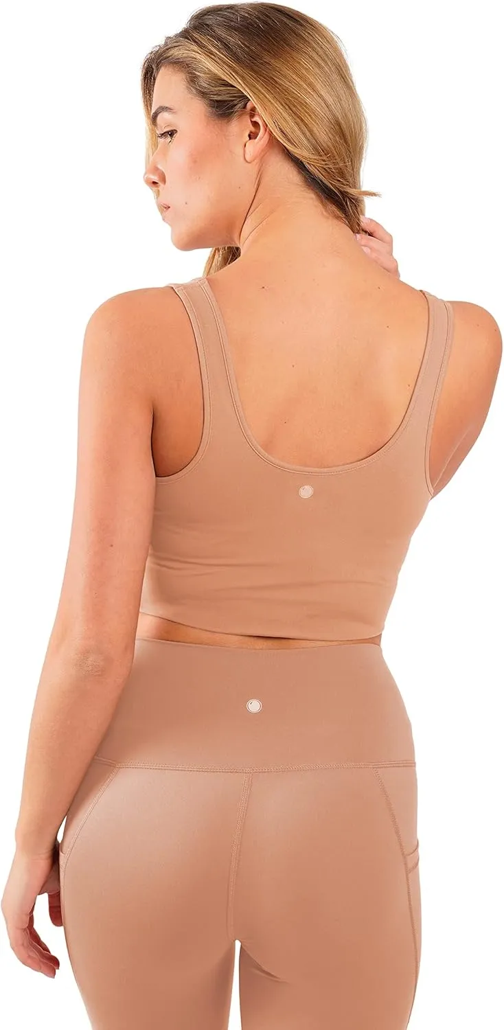 Yogalicious Nude Tech Contouring Cropped Bra Top