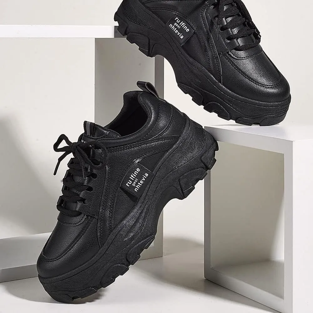 YSMIIH Women Platform Chunky Sneakers Lace up Silver White Cosy Athletic Sports Walking Shoes